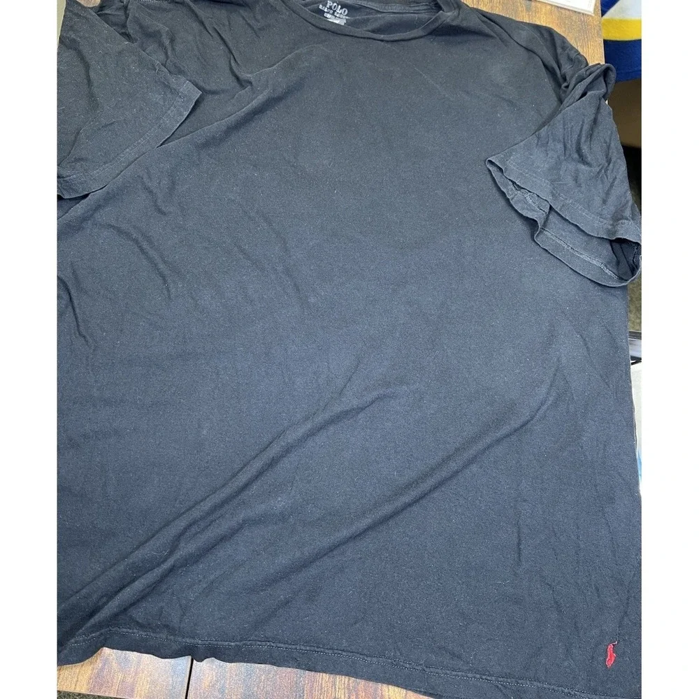 Lot Of 2 Men's Black Ralph Lauren Polo T-Shirts Red Pony Size 5XLT